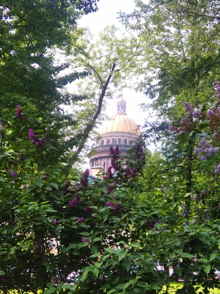 Исаакиевский собор в Санкт-Петербурге весной