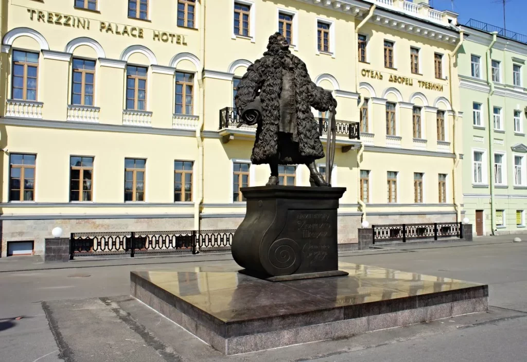 Памятник Доменико Трезини в Санкт-Петербурге